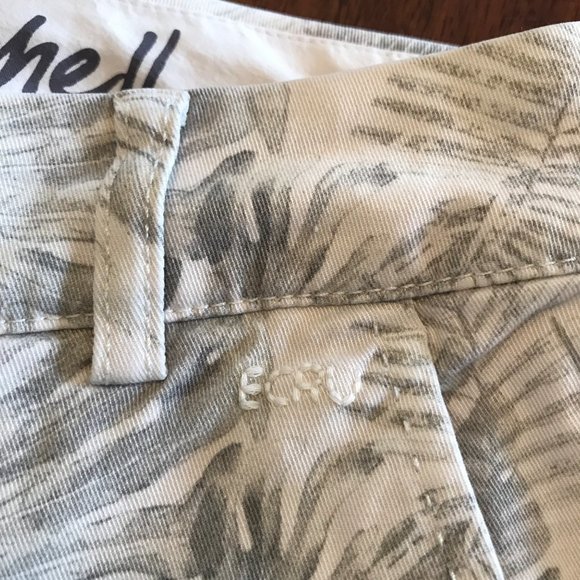 Mitchell Pants by Ecru Sz 8 Tropical Leaf Motif - Picture 10 of 14